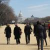Walking to the US Capitol building